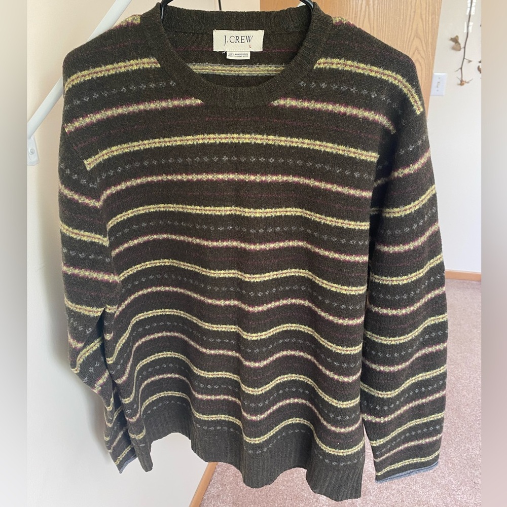 J Crew 100% lambswool sweater